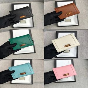 Mulheres de alta qualidade Carteira curta couro preto bolsa de bolsa de bolsa de carteira com caixa de presente