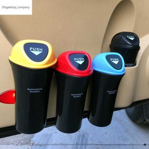Car Trash Can Organizer Garbage Holder Automobiles Storage Bag Auto Door Seat Back Visor Trash Bin Paper Dustbin