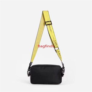 Fashion luxurys Designers Bag MINI Men Canvas Yellow Canvas crossbody Belt Shoulder purses Chest Messenger Waist Bags Multi Purpos294Z