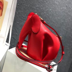 2021 Top Light luxury Fashion Designer bag Soft cowhide small elephant cross-body bag Handmade cross-body art bag2070