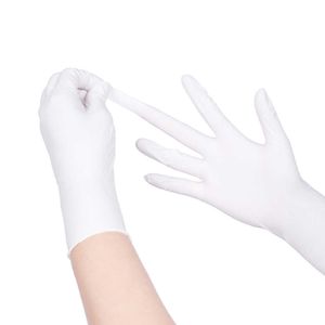 16 pieces in Titanfine Manufacture White Nitrile Gloves Powder Free S-XL Medical Examination Disposable