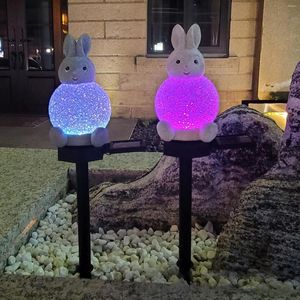 Lampy do trawnika kolofull wtyczka uziemiona bateria słoneczna bateria do ogrodu ogrodu dekoracyjnego dekoracyjnego wystroju świątecznego