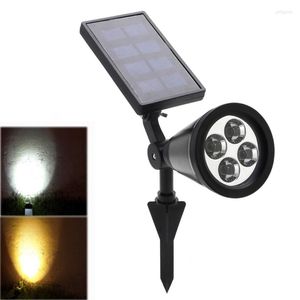 Solenergi Ljus Spotlight Garden Lawn Lamp Landscape Waterproof Outdoor