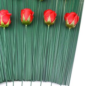 Fiori decorativi Gambo di filo Floreale Creazione di fiori Bouquet Steli Fiorista Ghirlanda verde Bouquent Fai da te Forniture Disposizione Matrimonio