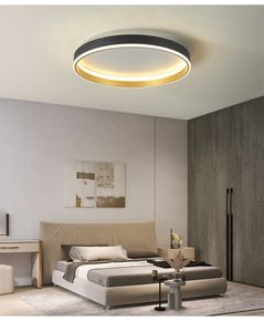 Semplice camera da letto rotonda Plafoniere a led Modern Home Decor Lampen Lampada da soggiorno nordica Illuminazione Minimalista Ins Room