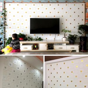 Wall Stickers 3d Solid Ceiling Roof Decoration Wallpaper Living Room Bedroom Self-adhesive Waterproof Sticker