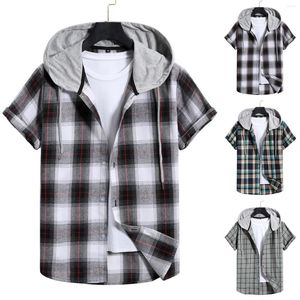 Men's Casual Shirts Mens Corduroy Shirt Jacket Archaic Men Men's Slim Hooded Daily Basic Loose Fit Mock Neck Tops For