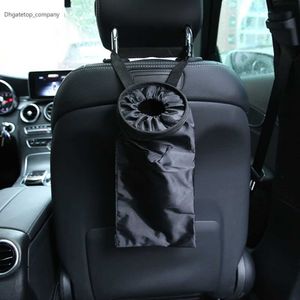 Car Seat Back Trash Holder Container Portable Cars Auto Garbage Bin Bag Waste Bins Cleaning Tools Accessories Poubelle Voiture