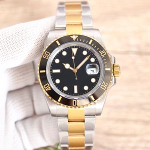 Mens Watches Gold Watch 방수 자동 기계식 손목 시계 디자이너 40mm 세라믹 콜라 다이얼 패션 비즈니스 스타일 스테인리스 스틸 Montres de Luxe