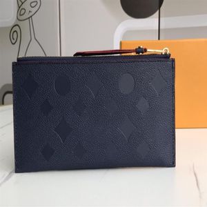 2021 Mode Blumen Designer Brieftaschen Luxurys Männer Frauen Ledertaschen Hohe Qualität Klassische Buchstaben Schlüssel Münze Geldbörse Original Box Plai2336