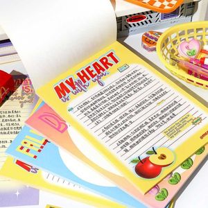 50 Sheets Korean Style Legal Pad Non-Sticky Notepad Department of Paper Office Message Student Learning Notebook