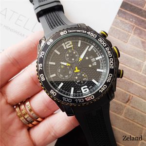 Luksusowa szwajcarska marka marki zegarków T079 Japan Quartz Ruch Chronograph Watch For Men PRS 516 Wszystkie tarcze projektantów Watch Silikon 221i