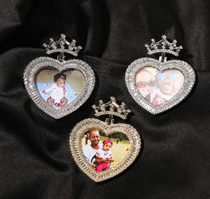 Custom Made Princess Picture Photo Pendant Necklace Icy Zircon Charm with 24" Rope Chain Men Women Hiphop Rock Jewelry Gift