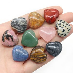 Pietra naturale senza foro a forma di cuore, pietra preziosa, cristallo, agate, avventurina per la realizzazione di gioielli di moda fai da te