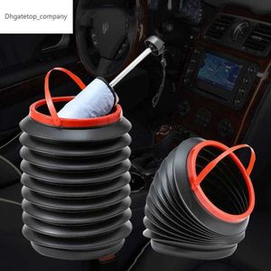 Foldable Car Trash Can Multifunctional Garbage Rubbish Container Umbrella Storage Waterproof Telescopic Dustbin Auto Organizer