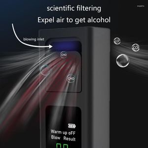 Benzersiz Tasarım İfade Olmayan Breatyzers Alkol Test Cihazı Hızlı Yüksek Doğruluk TFT Ekran 3 Renk Gösterge Alarmı