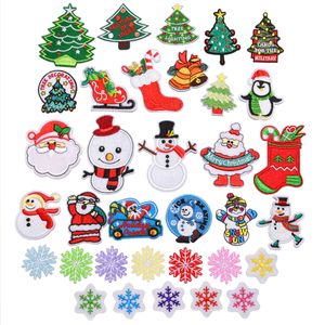 概念パッチのクリスマスアイアンは、クラフト服の装飾とDIYクリスマスプレゼントのための刺繍縫製アプリケーション修理パッチ