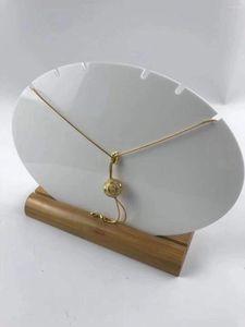 Smycken påsar nettoröd akryl halsband display stativ örhängen hänge lagring rack stöd props grossist