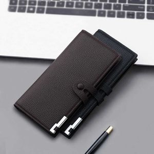 Wallets Men's Wallet Holder Case PU Leather Cellphone Bag Long Purse Male Holder 2022 Money Bag L221101