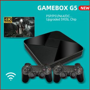 Game Box G5 Host S905L WiFi 4K HD Super Console X Mer Emulator -spel Retro TV -videospelare för PS1/N64/DC
