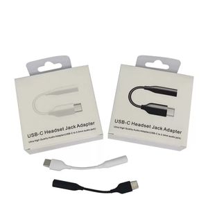 F￶r Samsung-kablar USB-kabel typ-C-hane till 3,5 mm adapter aux ljudkvinna med detaljhandelspaket typ C S22 Ultra S21 Fe S20 S10 Obs 10 20 plus