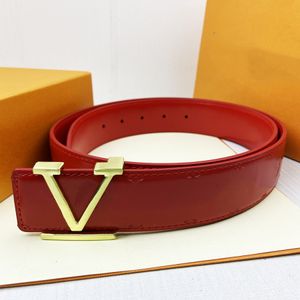 2023 Designer Belt Luxury Women Men Belts Fashion Classical Black Red White Blue Smooth Buckle Real Leather Strap 3.8cm Come with Gift Box and Handbag