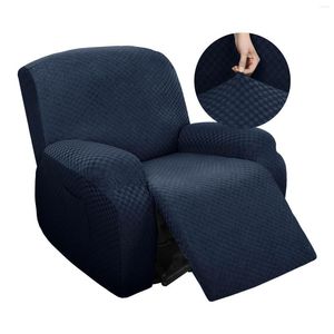 Stol täcker 1 Set Solid Single SOFA Cover Elastic Thickning All-Inclusive Massage Fabric Reclin Home Decoration