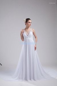 Bröllopsklänning Formella klänningar 2022 Plus Size Ball Dresses Vestidos Long White Debutante Chiffon