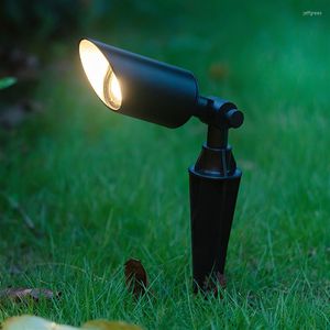 Водонепроницаемые светодиодные прожекторы садовый освещение Spike Lawn Lamp открытые ландшафтные ландшафтные ландшафты для двора для двора