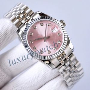 Relógio de luxo masculino relógio feminino designer automático mecânico relógio de ouro tamanho 41mm 36mm 31mm 28mm pulseira de aço inoxidável vidro safira à prova d'água luminoso orologio.