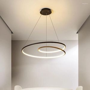 Lampadari Lampadario moderno a LED per sala da pranzo Soggiorno Cucina Sala Bar Apparecchio a sospensione Apparecchio di illuminazione a sospensione