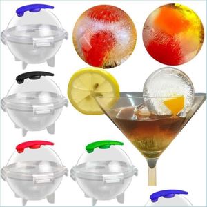 Ice Cream Tools 5Cm Round Ball Tool Ice Cube Mold Diy Cream Maker Plastic Mod Whiskey Tray For Bar Kitchen Gadget Accessories Sn4191 Dhw8N