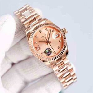 Watch Ladies Automatic Mechanical Sapphire 316l Stainless Steel White Dial Clock 26.5mm