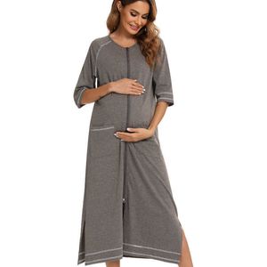 Sleep Lounge Maternity Abiterine Women Shirts Spajamas a casa indossando Madre incinta a tre Quarte Sleeve Sleep Are Nutrire al seno T221031