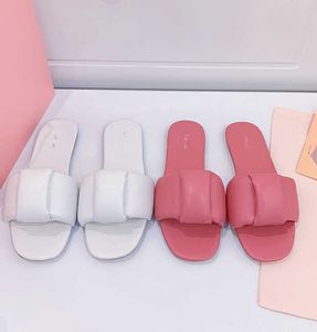 Miui Fairy Best-Qualität-Hausschuhe 2022 Frauen tragen neue Brot Flat untere Flip Flops bequeme lässige Sandalen