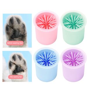 Other Dog Supplies Portable Cat Dirty Paw Cleaner Cup Puppy Kitten Feet Washer Soft Silicone Pet Foot Wash Cleaning Bucket 221101