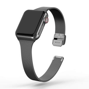 Luksusowy pasek Milanese do zegarka Apple Ultra 49mm pasek 45mm 41mm 44mm 40mm 42mm 38mm inteligentne akcesoria Silm Meatl bransoletka iwatch zespoły serie 8 7 6 SE 5 4 3