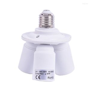 Lamp Holders 3 In 1 E27 Base Socket Splitter Light Bulb Adapter Holder Converter Plastic