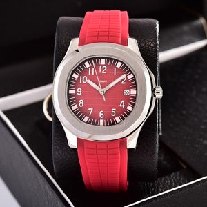 Mens Movement Watches Luxury Watch 41mm 고무 팔찌 스틸 스틸 시계 그램 사파이어 유리 방수 Montres Mouvement orologio.wristwatch