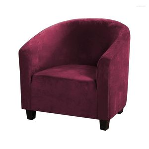 Stoelhoes 1 pk fluwelen club fauteuils stretch sofa slipcovers afneembare bankdeksel voor bar -teller woonkamer receptie