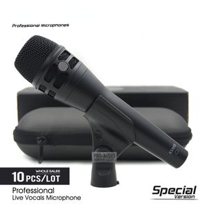 10 Stück Special Edition Professionelle Live-Gesang KSM8HS Dynamisches Kabelmikrofon Karaoke Supernieren-Bühnenmikrofon