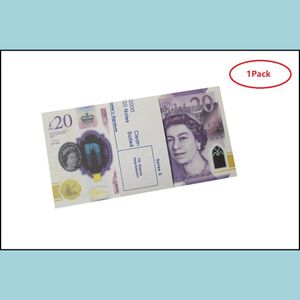 Gry nowatorskie Prop Gra Kopia UK Funty GBP 100 50 notatek Extra Bank Pass Filmy Odtwarzaj Fałszywe kasyno po kabinie na telewizję