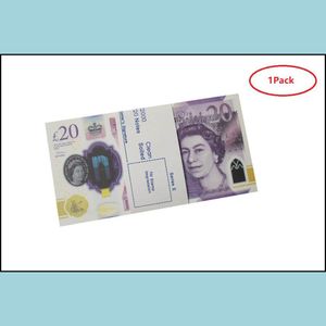 Novità Giochi Prop Gioco Soldi Copia Sterline inglesi Gbp 100 50 Note Extra Bank Strap Film Gioca a Fake Casino Po Booth per TV Video musicali DhmxlZKG5