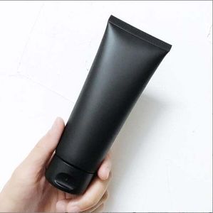 100ml Matte Black Frosted Tube Storage Bottiglie Vasetti Squeeze Bottle 100g Contenitore cosmetico vuoto facciale per uomo Confezione crema per lozione per il corpo