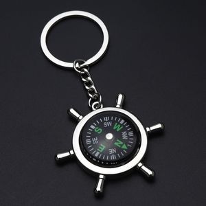 Fashion accessories favors high rudder compass keychain compass mini King ring pocket gadgets hiking & camping outdoor gear RRA375