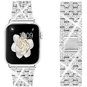 Bing Straps kompatibel mit Apple Watch 38 mm 40 mm 41 mm Schmuck-Ersatzarmband aus Metall für iWatch Series 8/7/6/5/4/3/2/1/SE Ultra