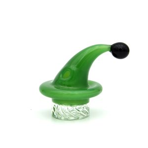 Colored Cyclone Glass Carb Cap Smoking Accessories New Vortex 25mm OD with air hole For Bowl dab oil rigs bong