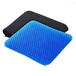Pillow Gel Enhanced Seat Thick With Non-Slip Cover For Wheel Office Chair Car Sciatica Back Pain Relief