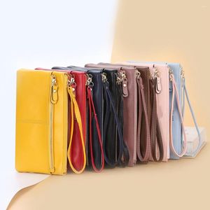 Wallets Mobile Phone Touchscree Case With Large Capacity Zipper Handbags Multiple Compartments For Traveling Walking Camping Women Walle