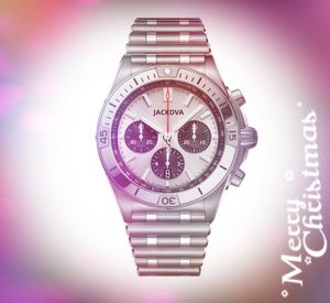 Популярные мужские часы с секундомером 42 мм President Sports Outdoor Chronograph Кварцевая батарея Полнофункциональные наручные часы с шестью стежками Hour Hand Display